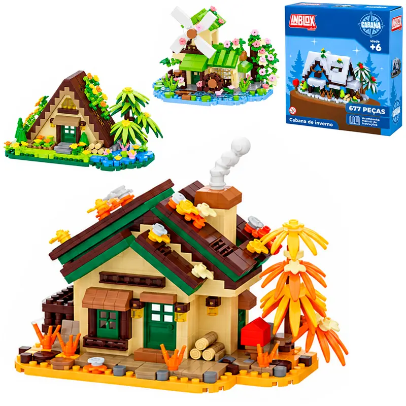 BLOCOS DE MONTAR INBLOX MINI CABANA TLEG