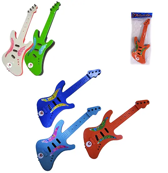 GUITARRINHA COLORS DE PLASTICO 40X15CM
