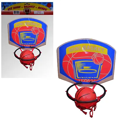 JOGO DE BASQUETE COM TABELA + ARO + BOLA MINI BASKET NA SOLAPA