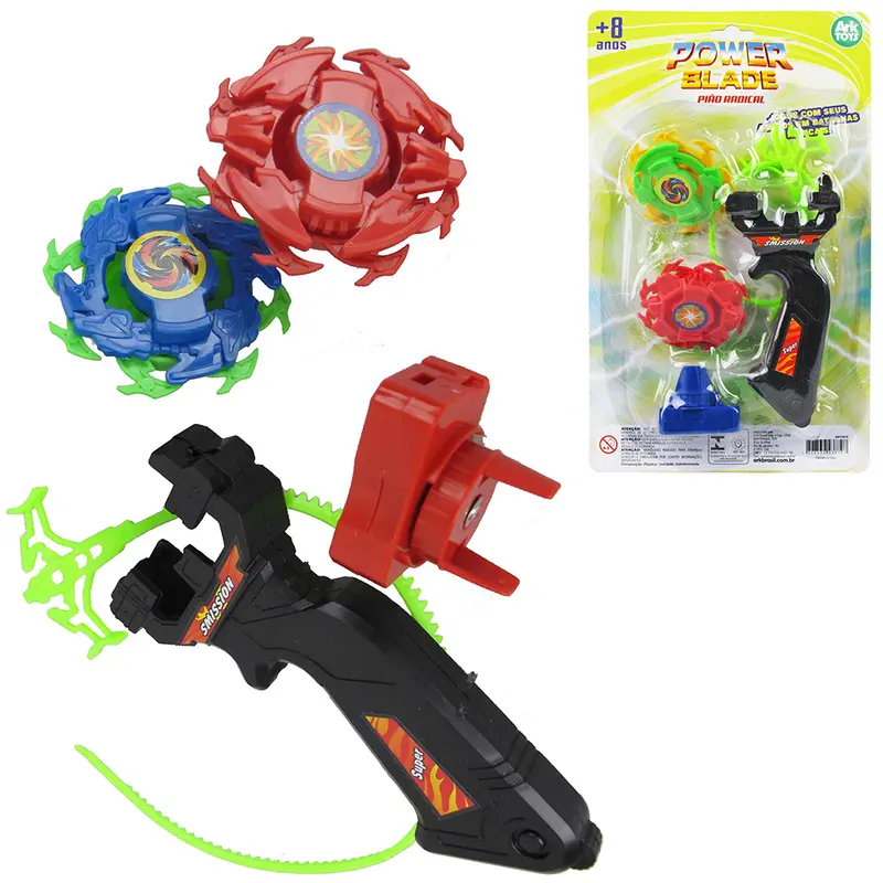 PIAO / BLADE COM LANCADOR POWER BLADE COLORS 5 PECAS NA CARTELA