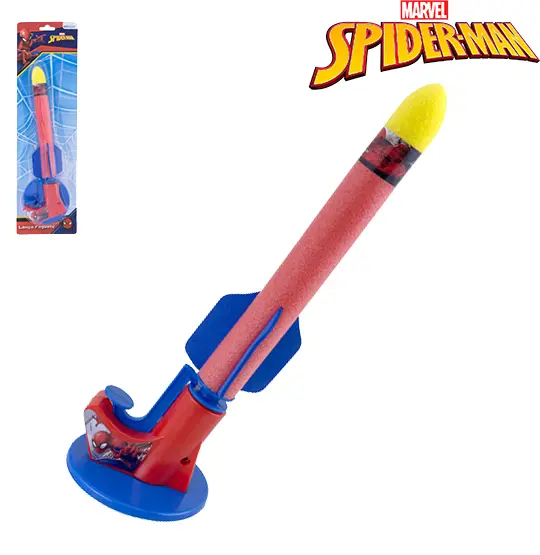 LANCA FOGUETE 27CM HOMEM ARANHA/SPIDER MAN NA CARTELA DISNEY