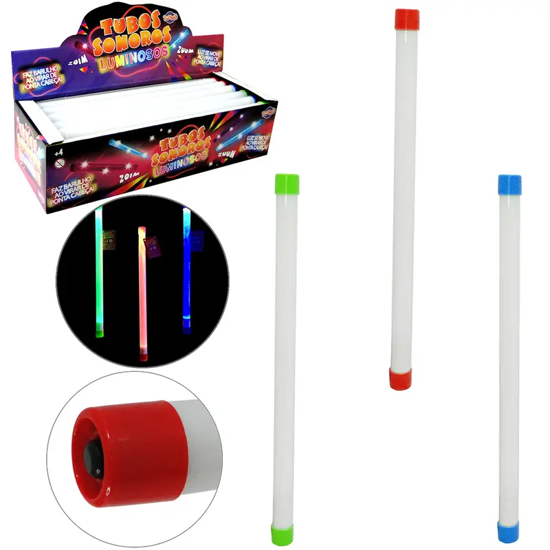 BRINQUEDO TUBO COM SOM + LUZ COLORS A BATERIA
