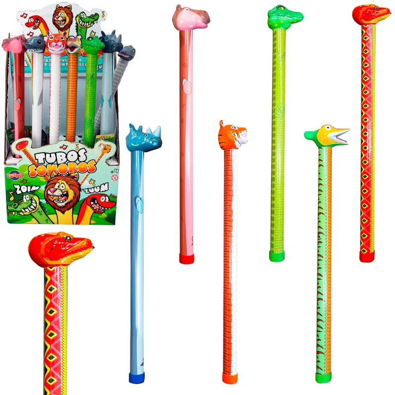 BRINQUEDO TUBO BICHINHOS COM SOM COLORS