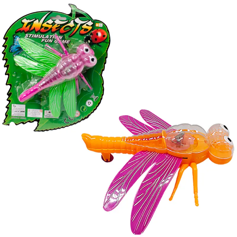 LIBELULA A CORDA COM LUZ COLORS 19,5X16,5CM