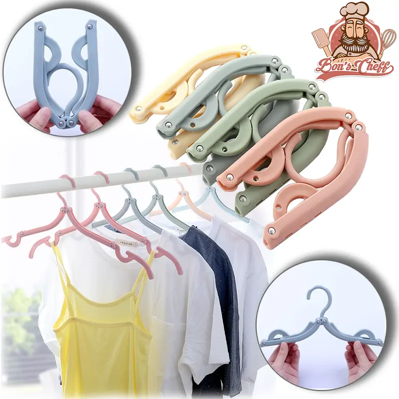 CABIDE ROUPA DE PLASTICO DOBRAVEL COLORS 43CM
