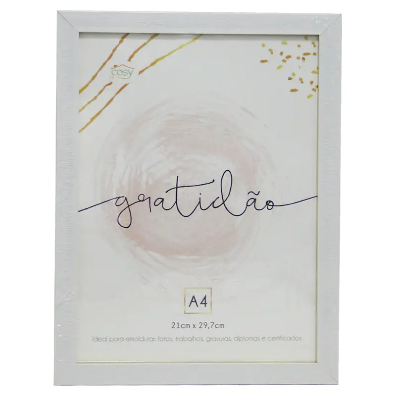 QUADRO PARA DIPLOMAS / CERTIFICADOS A4 DE PLASTICO TMD 29,7X21CM