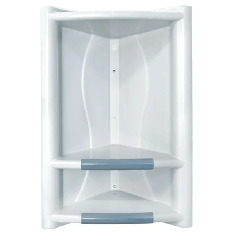 CANTONEIRA DE PLASTICO COM 2 DIVISORIAS BRANCO 43X28,5X14CM