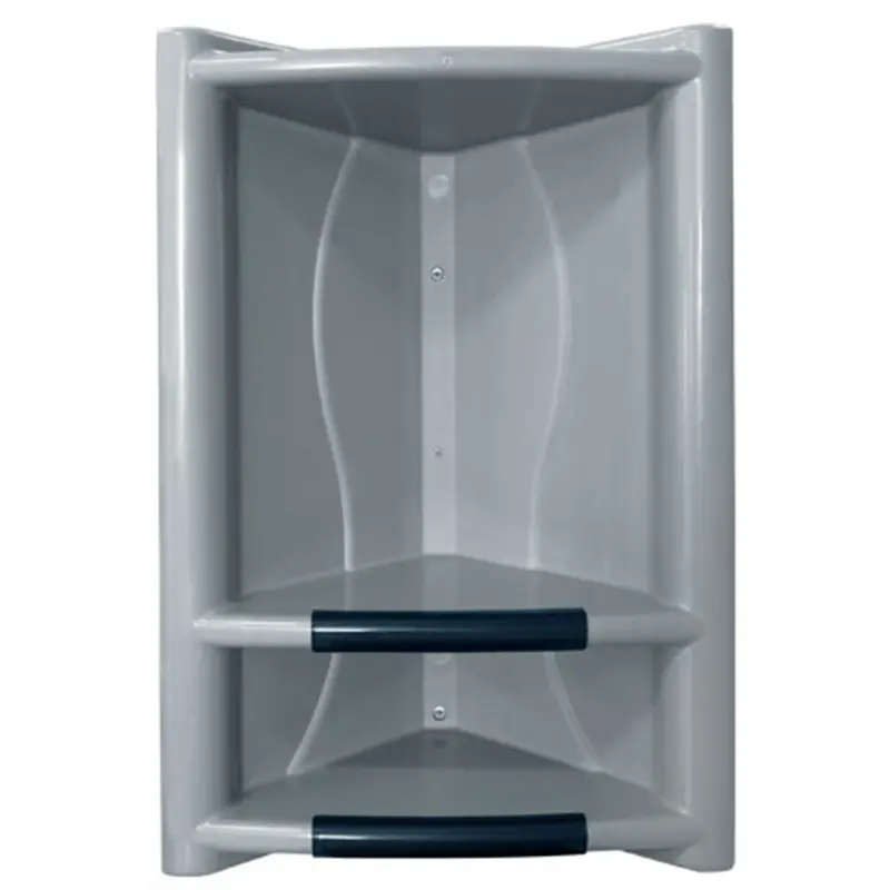 CANTONEIRA DE PLASTICO COM 2 DIVISORIAS CINZA 43X28,5X14CM