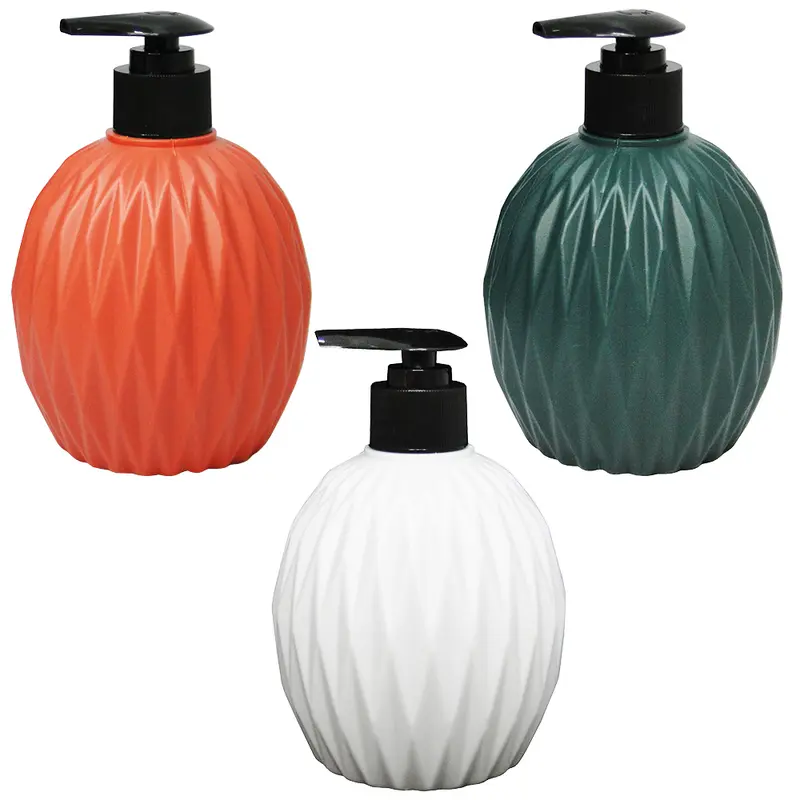 PORTA SABONETE LIQUIDO DE PLASTICO REDONDO 450ML