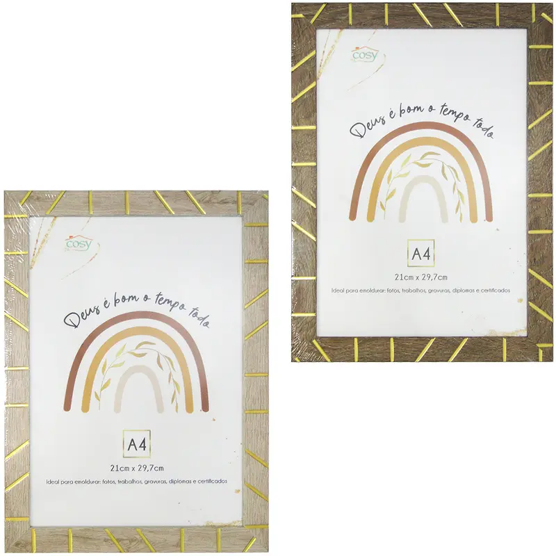 QUADRO PARA DIPLOMAS / CERTIFICADOS A4 DE PLASTICO TMD 29,7X21CM