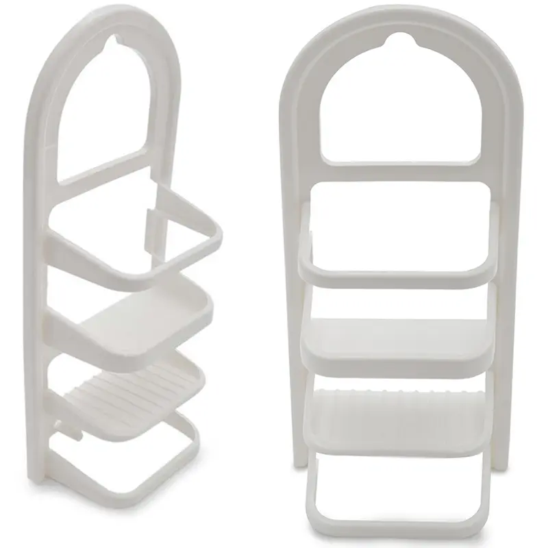 PORTA SHAMPOO DE PLASTICO BRANCO 40X17X9CM