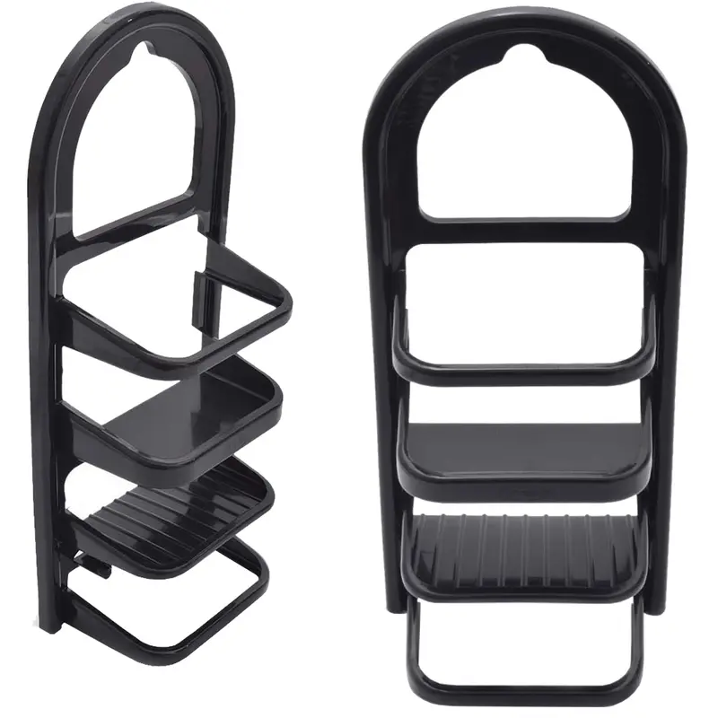 PORTA SHAMPOO DE PLASTICO PRETO 40X17X9CM