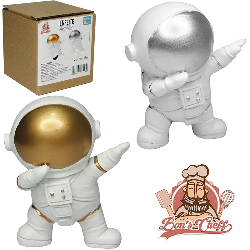 ENFEITE ASTRONAUTA DE RESINA 5X4X3CM