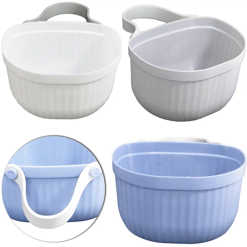 CESTO ORGANIZADOR DE PLASTICO COM ALCA DE BORRACHA COLORS 16X15X11,5CM