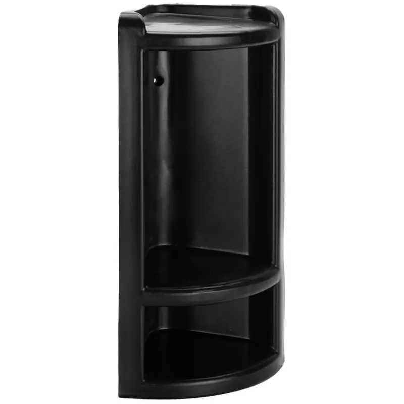 CANTONEIRA DE PLASTICO COM 2 DIVISORIAS PRETO 38X21X14CM