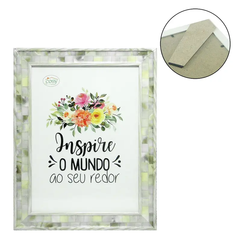 PORTA RETRATO 10X15 COM MOLDURA DE PLASTICO TMD