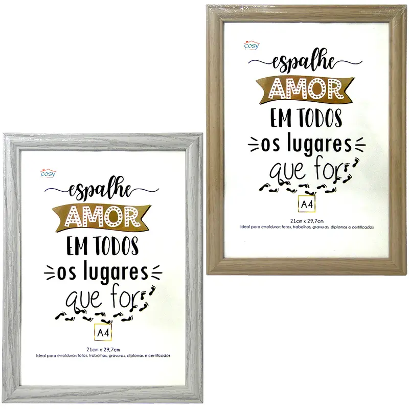 QUADRO PARA DIPLOMAS / CERTIFICADOS A4 DE PLASTICO TMD 29,7X21CM