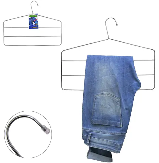 CABIDE ROUPA / CALCA ARAMADO COM 3 DIVISORIAS 37,5X29CM 3MM