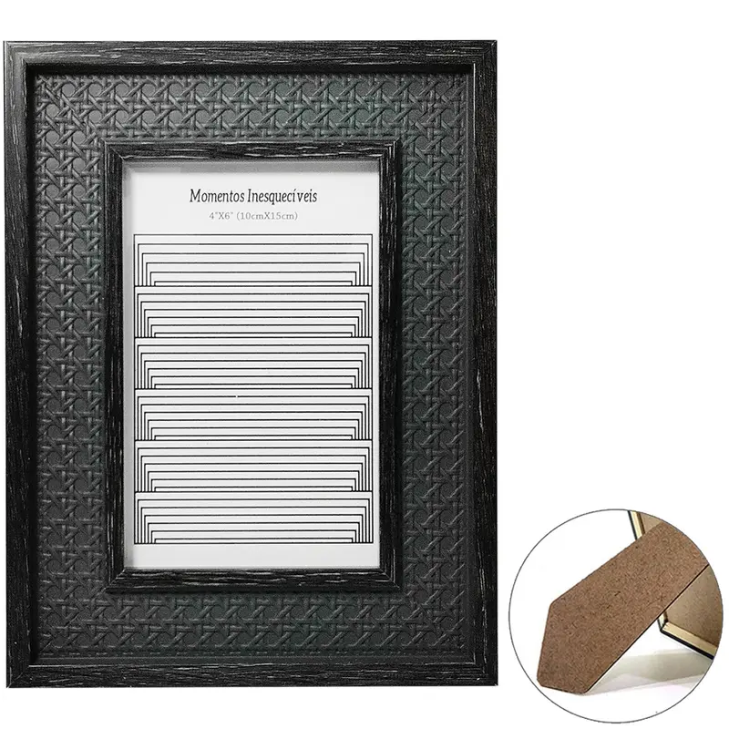 PORTA RETRATO 10X15 COM MOLDURA DE PLASTICO TMD