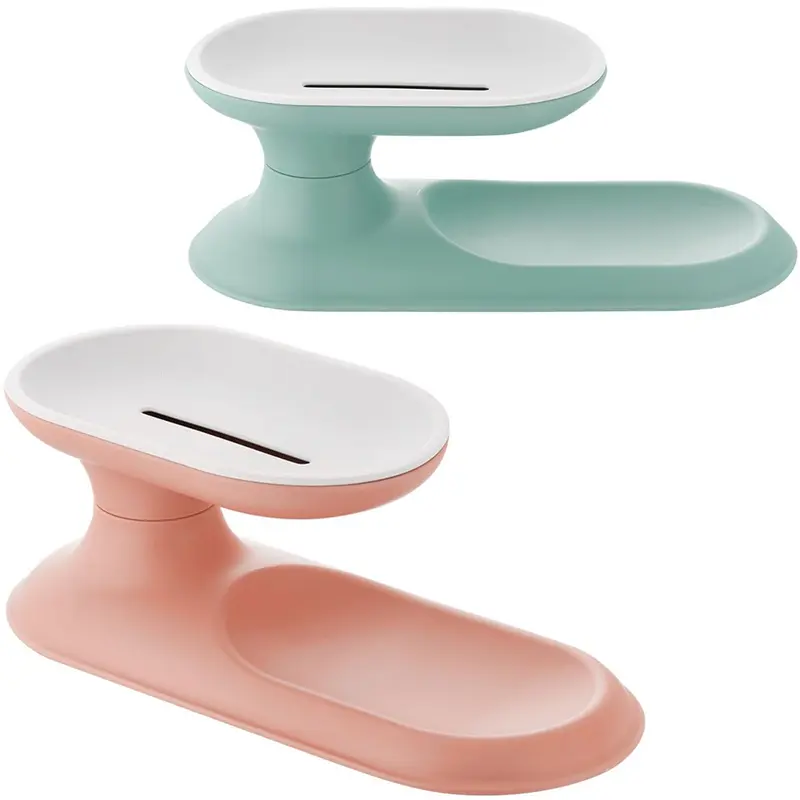 SABONETEIRA DE PIA DE PLASTICO DUPLA ROTATIVA COLORS 19,5X8,5X7CM