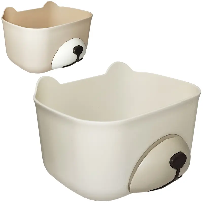 CESTO ORGANIZADOR DE PLASTICO RETANGULAR URSO 20X16X12CM