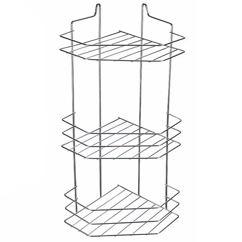 CANTONEIRA ARAMADO COM 3 DIVISORIAS CROMO 53X27X20CM