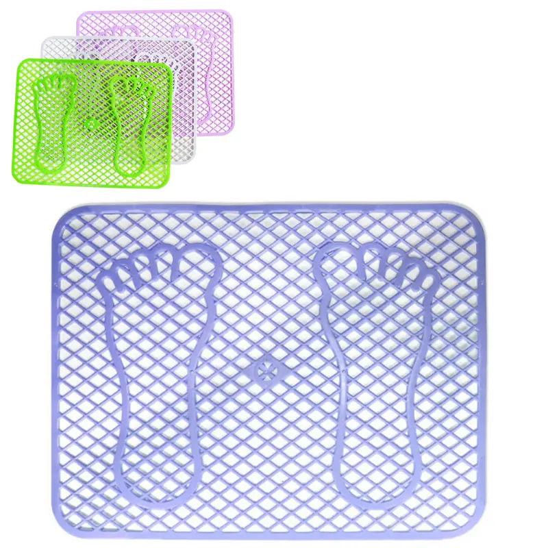 TAPETE DE PISO DE PVC RETANGULAR PARA BANHEIRO PE COLORS 45X36CM