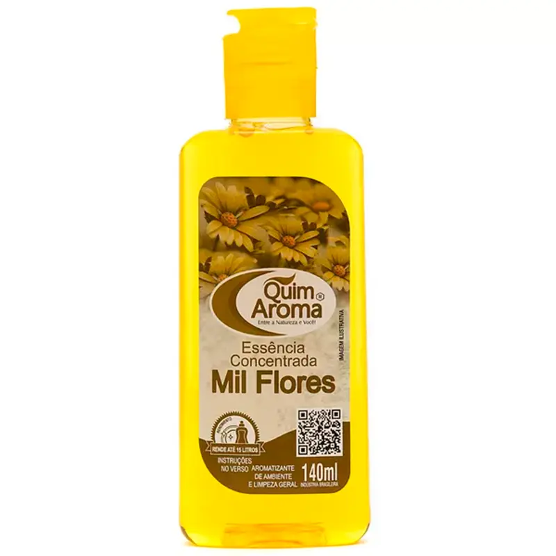 ESSENCIA CONCENTRADA AROMATIZANTE DE AMBIENTE MIL FLORES COM TAMPA FLIP 140ML