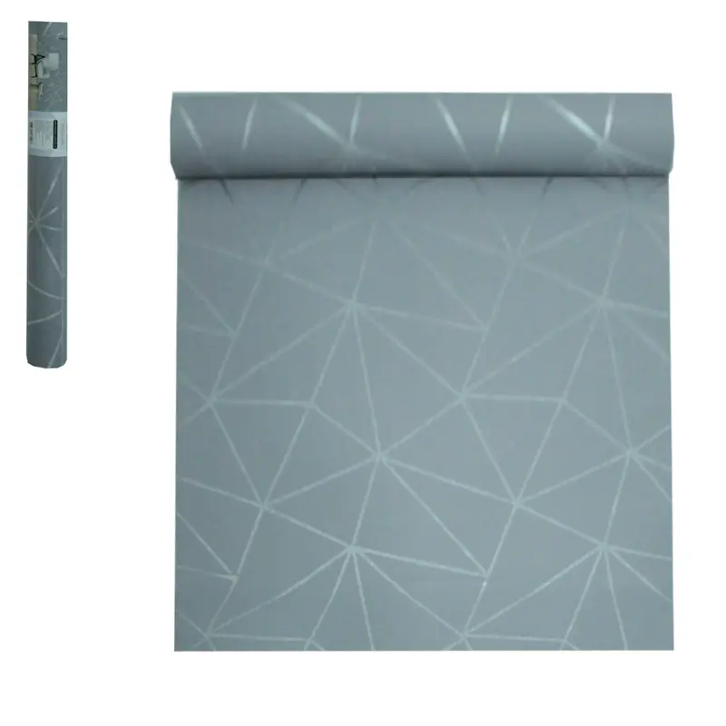 PAPEL DE PAREDE ROLO AUTOADESIVO GEOMETRICO DCA DECOR 45CMX5M