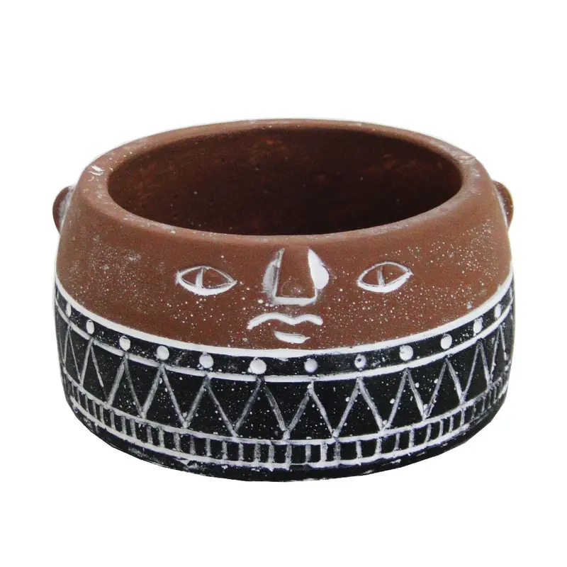 VASO DECORATIVO DE CIMENTO REDONDO 5,5X11CM DE Ø