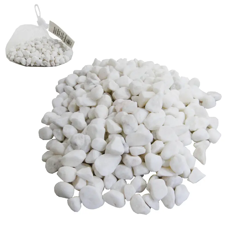 PEDRA DECORATIVA BRANCA 500G NA REDE