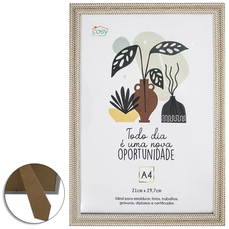 QUADRO PARA DIPLOMAS / CERTIFICADOS A4 DE PLASTICO TMD 29,7X21CM