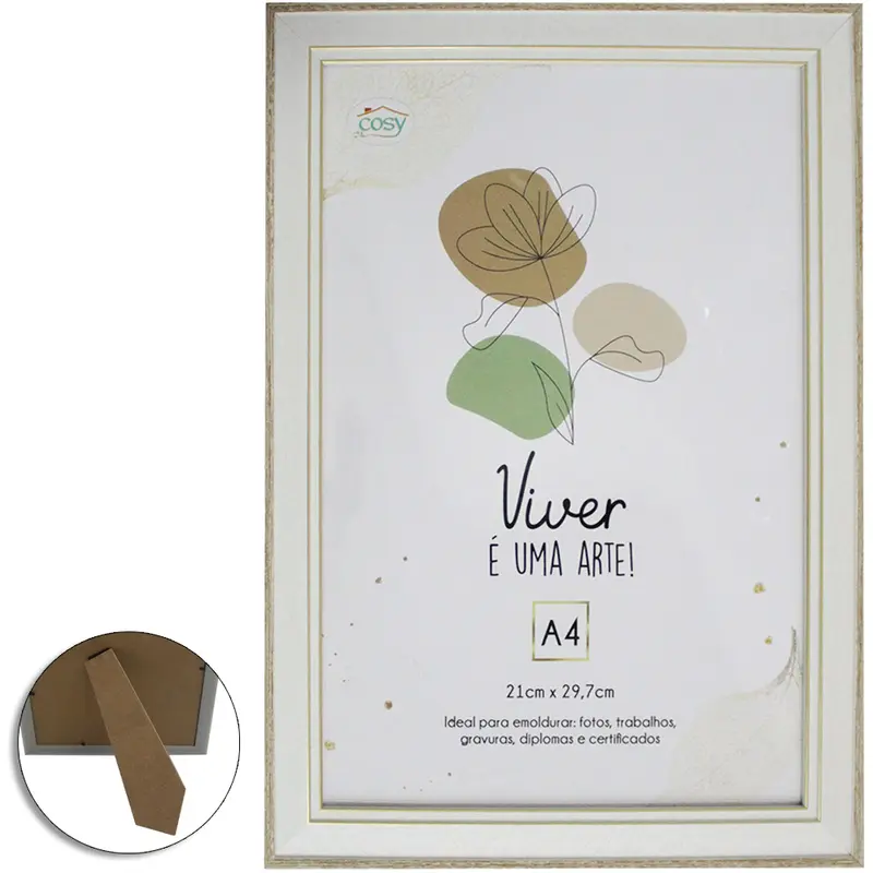 QUADRO PARA DIPLOMAS / CERTIFICADOS A4 DE PLASTICO TMD 29,7X21CM