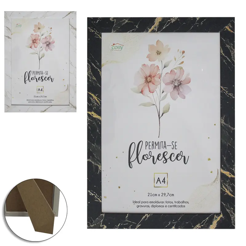QUADRO PARA DIPLOMAS / CERTIFICADOS A4 DE PLASTICO TMD 29,7X21CM