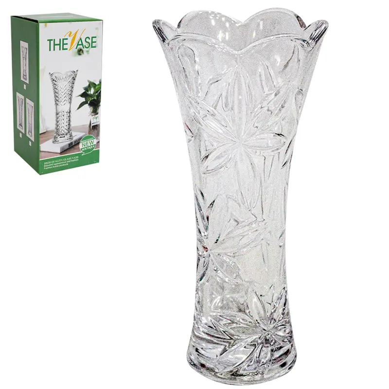 VASO DE VIDRO REDONDO 19X9CM DE Ø