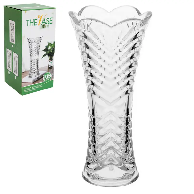 VASO DE VIDRO REDONDO 19X9CM DE Ø