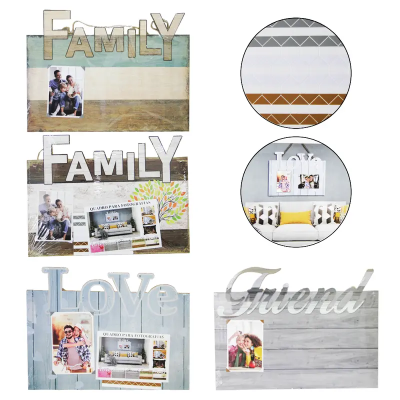 ENFEITE PLACA DE MADEIRA MDF FAMILIA / LOVE PARA PENDURAR 40X30CM