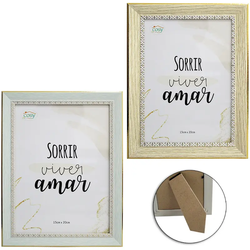PORTA RETRATO 15X20 COM MOLDURA DE PLASTICO TMD