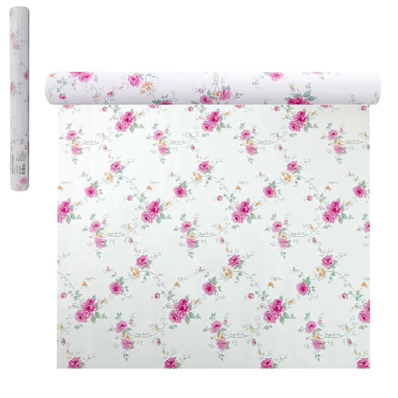 PAPEL DE PAREDE ROLO AUTOADESIVO FLORES 45CMX5M