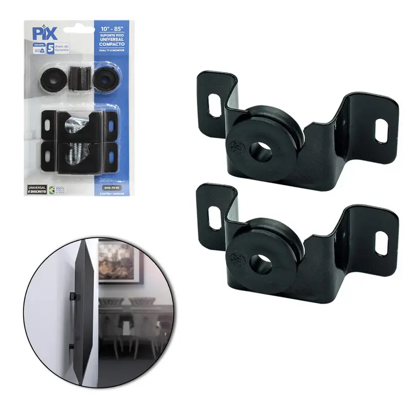 SUPORTE PARA TV DE 10'' A 85'' FIXO UNIVERSAL COMPACTO PIX