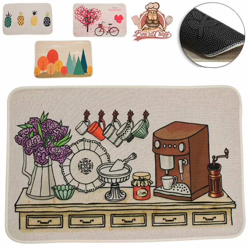 TAPETE CAPACHO DE PISO DE POLIESTER RETANGULAR ANTIDERRAPANTE 59X39CM
