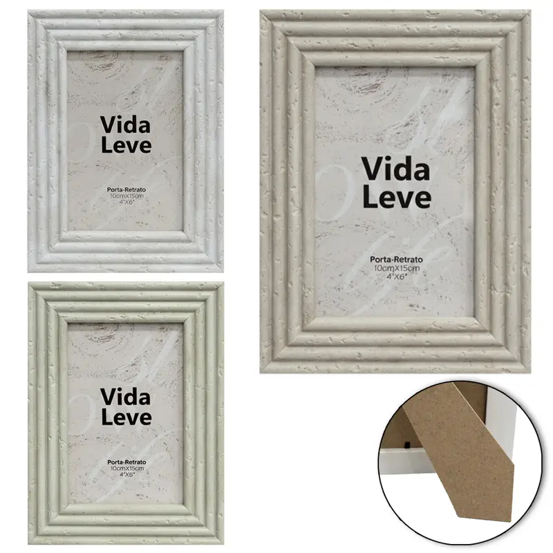 PORTA RETRATO 10X15 COM MOLDURA DE PLASTICO TMD