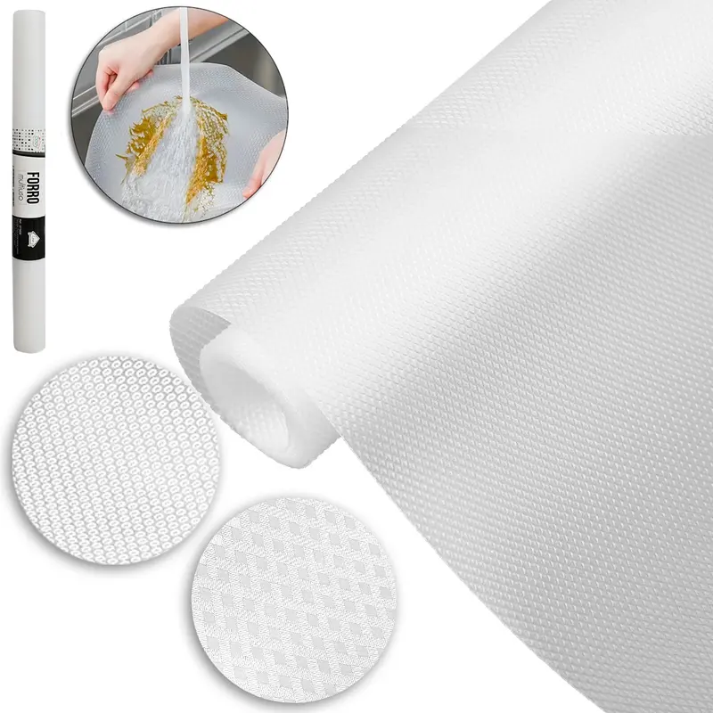 FORRO / ESTEIRA / TAPETE MULTIUSO ANTIDERRAPANTE PARA ARMARIO / BANCADA E GAVETA 45X120CM