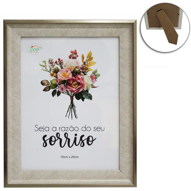 PORTA RETRATO 15X20 COM MOLDURA DE PLASTICO TMD