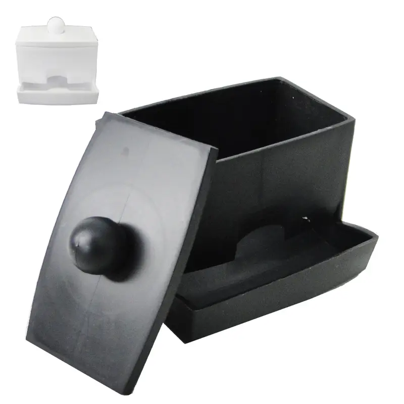 PORTA COTONETE DE PLASTICO RETANGULAR COLORS 8,7X8,5X6,7CM