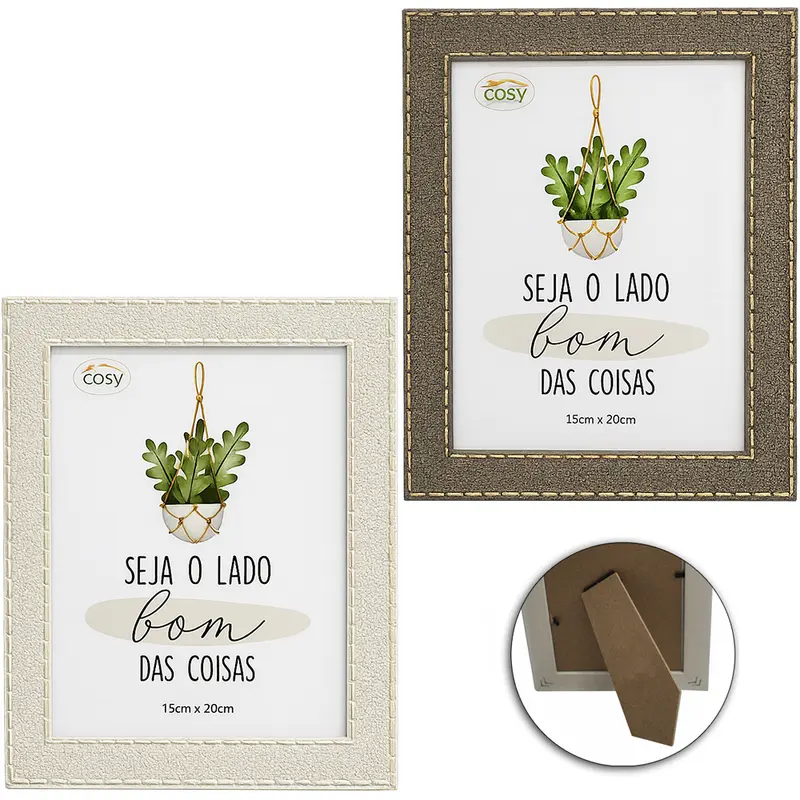 PORTA RETRATO 15X20 COM MOLDURA DE PLASTICO TMD