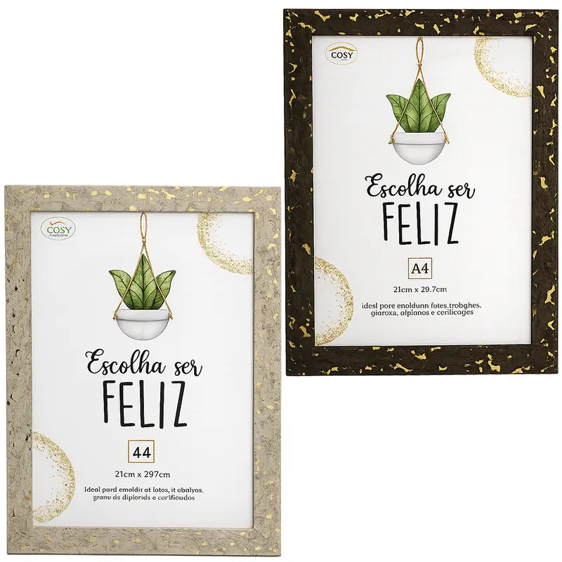 QUADRO PARA DIPLOMAS / CERTIFICADOS A4 DE PLASTICO TMD 29,7X21CM