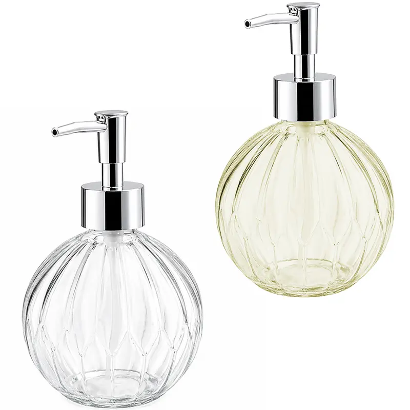 PORTA SABONETE LIQUIDO DE VIDRO REDONDO NEX COOK TRANSCOLOR 450ML