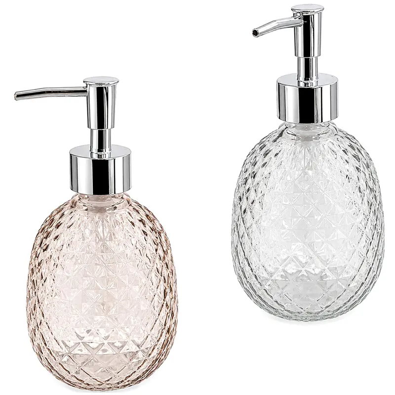 PORTA SABONETE LIQUIDO DE VIDRO REDONDO NEX COOK TRANSCOLOR 480ML