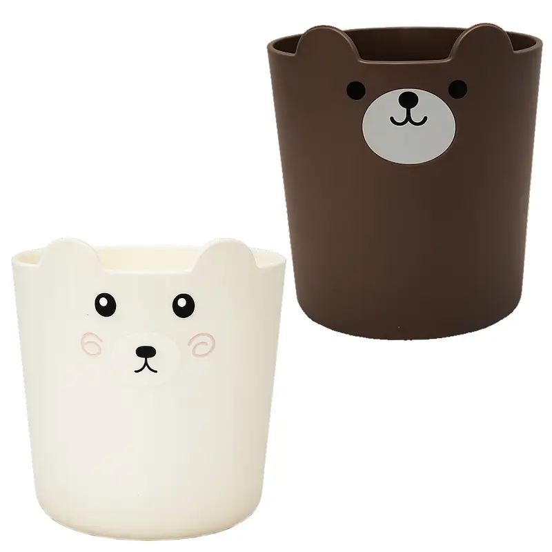 CESTO ORGANIZADOR PORTA TRECO DE PLASTICO REDONDO URSO 11,5X9,9CM DE Ø